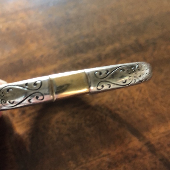 Brighton Venezia Two Tone Silver & Gold-Plated Bangle - Picture 10 of 16